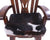 Reclaimed Wood Chair Handcarved Back Sunflower Removable Hair-On Cowhide Pillow