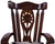 Reclaimed Wood Chair Handcarved Back Sunflower Removable Hair-On Cowhide Pillow