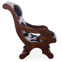 Thumbnail for Hair-On Cowhide Handcrafted Reclaimed Wood Chair