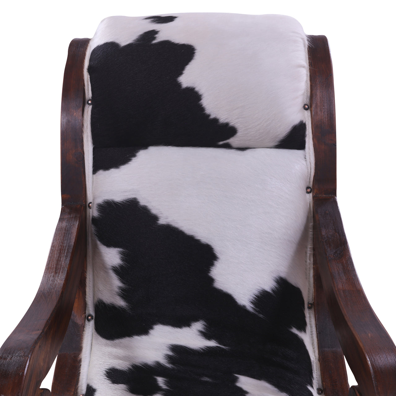 Hair-On Cowhide Handcrafted Reclaimed Wood Chair