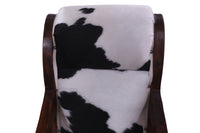 Thumbnail for Hair-On Cowhide Handcrafted Reclaimed Wood Chair