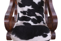 Thumbnail for Hair-On Cowhide Handcrafted Reclaimed Wood Chair