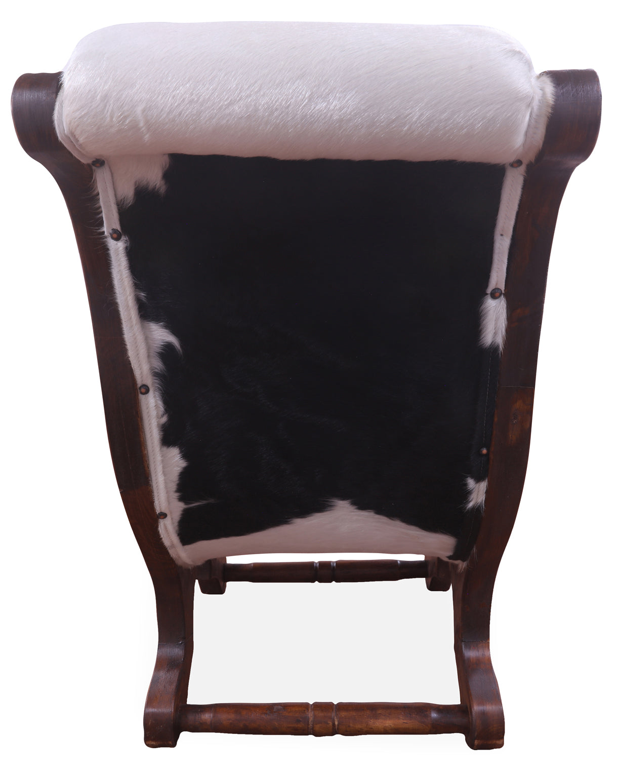 Hair-On Cowhide Handcrafted Reclaimed Wood Chair