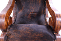 Thumbnail for Hair-On Cowhide Handcrafted Reclaimed Wood Chair