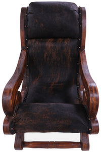 Thumbnail for Hair-On Cowhide Handcrafted Reclaimed Wood Chair