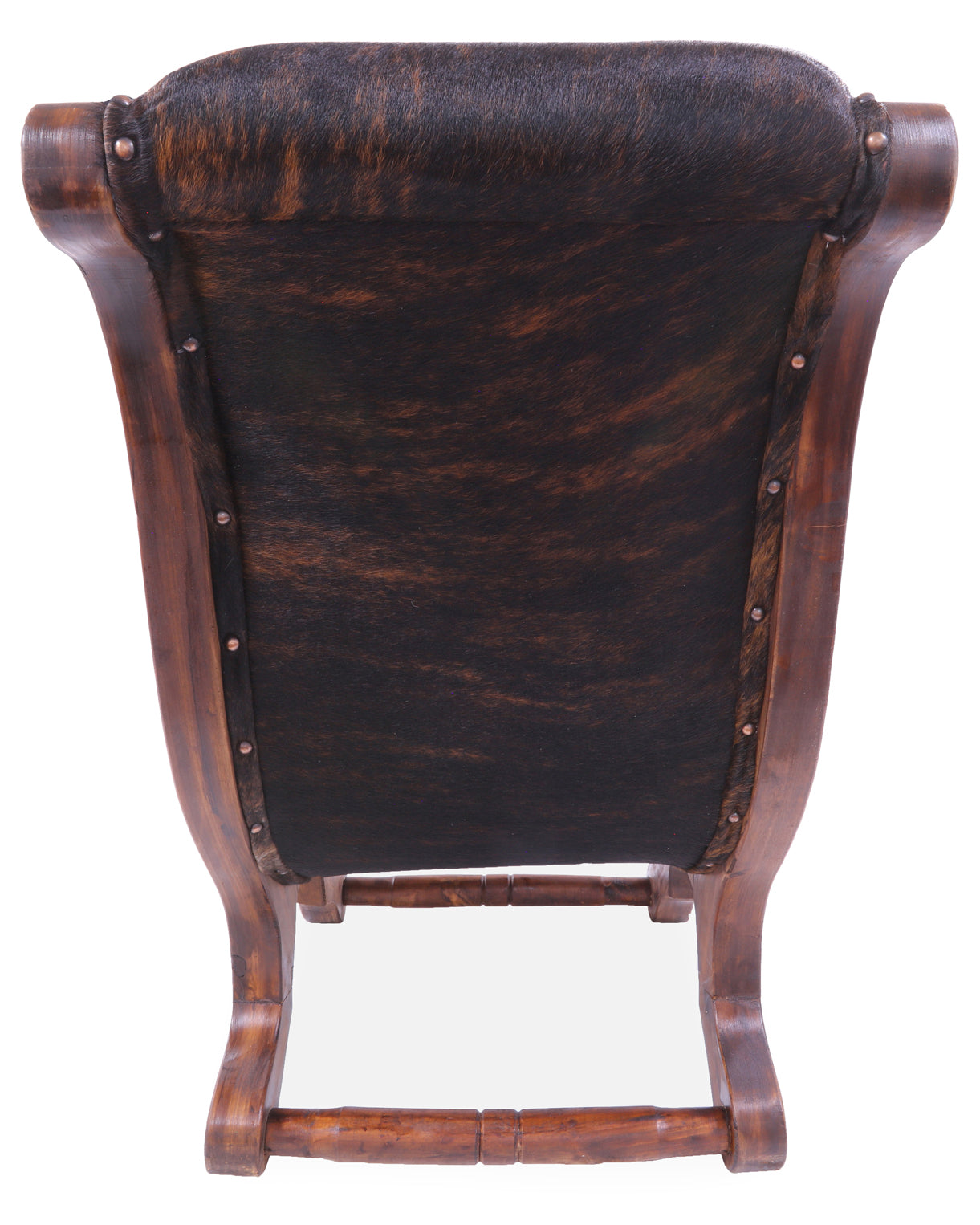 Hair-On Cowhide Handcrafted Reclaimed Wood Chair