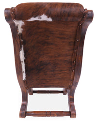 Thumbnail for Hair-On Cowhide Handcrafted Reclaimed Wood Chair