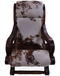 Thumbnail for Hair-On Cowhide Handcrafted Reclaimed Wood Chair