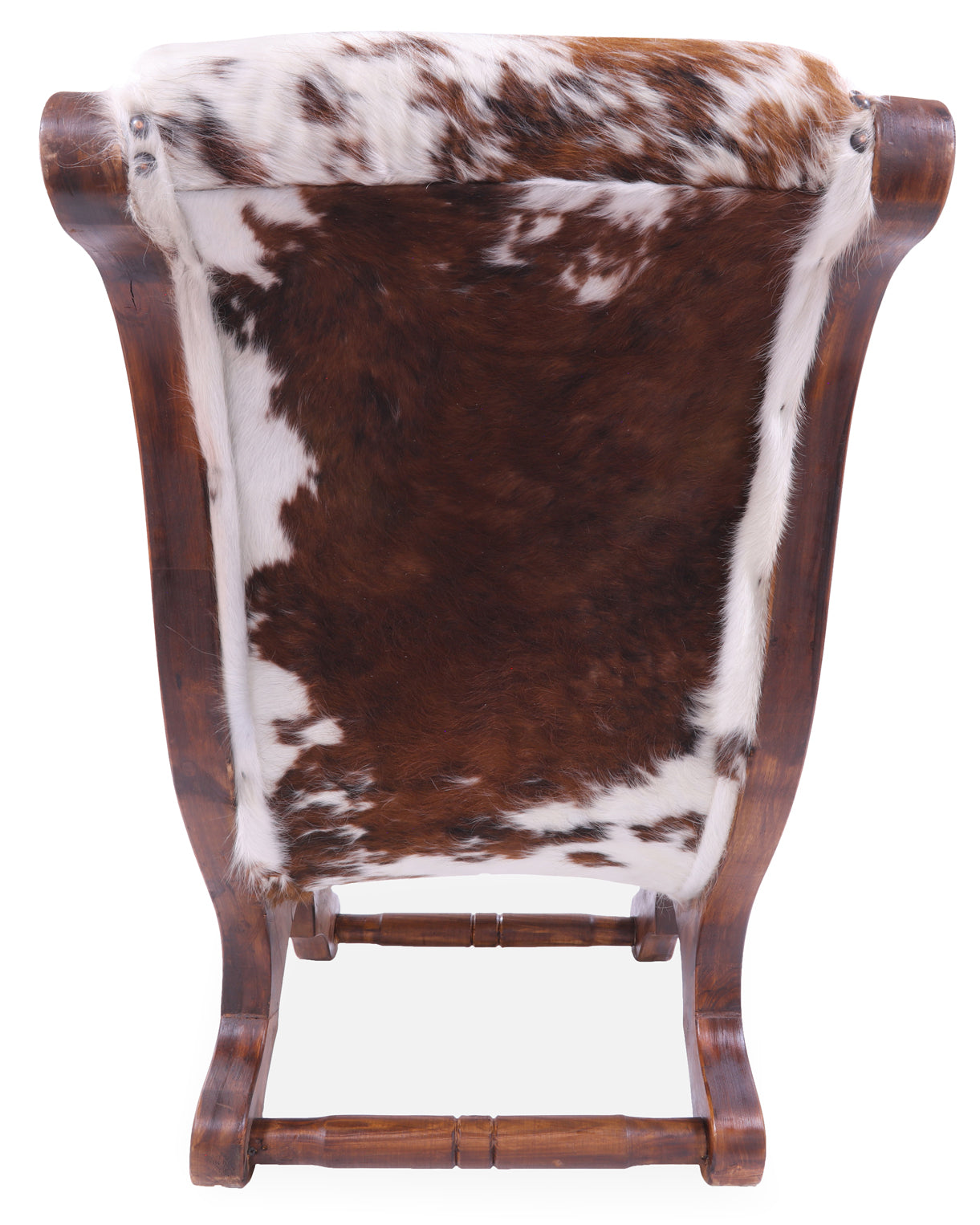 Hair-On Cowhide Handcrafted Reclaimed Wood Chair