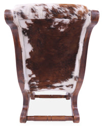 Thumbnail for Hair-On Cowhide Handcrafted Reclaimed Wood Chair