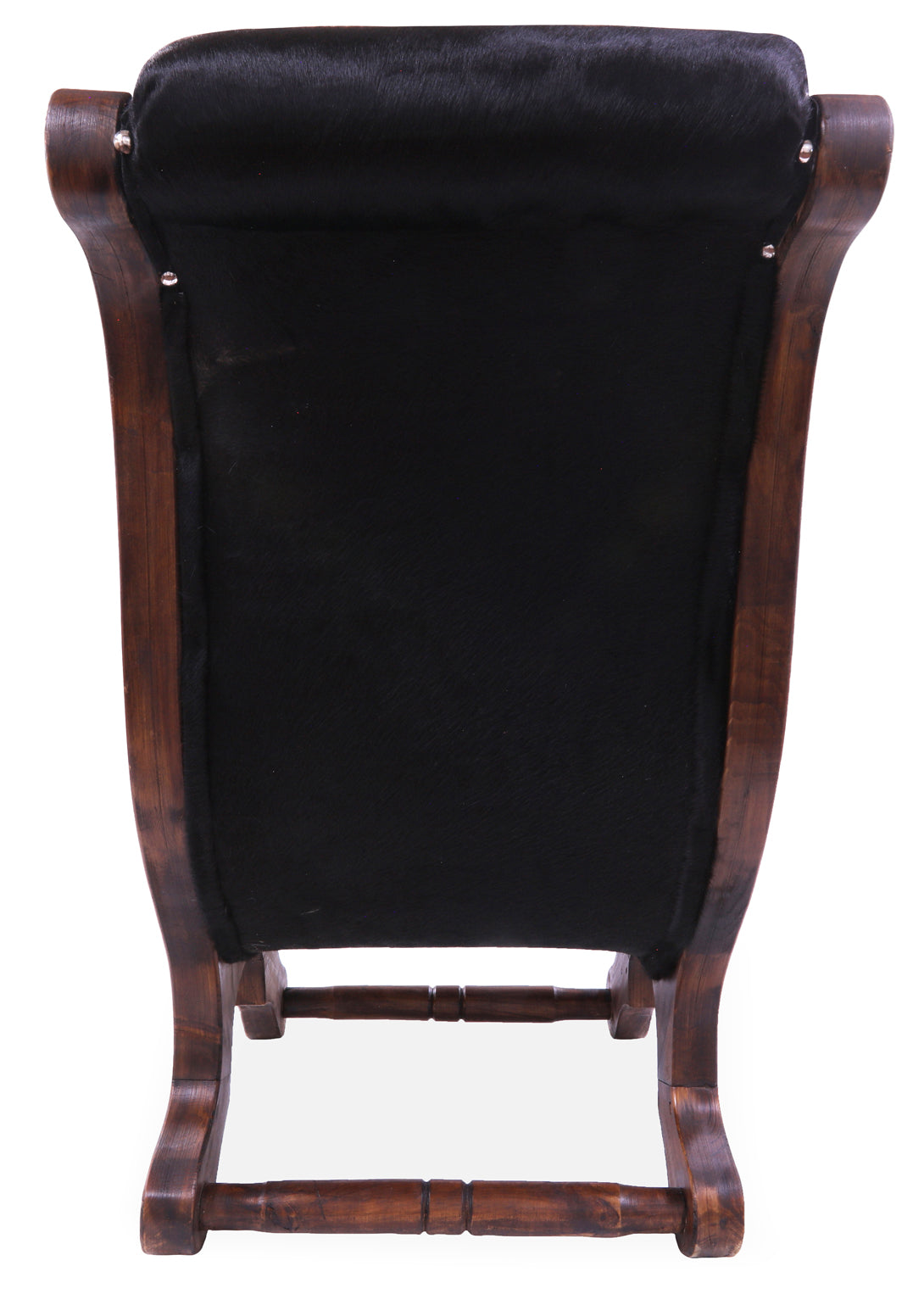 Hair-On Cowhide Handcrafted Reclaimed Wood Chair