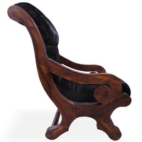 Thumbnail for Hair-On Cowhide Handcrafted Reclaimed Wood Chair