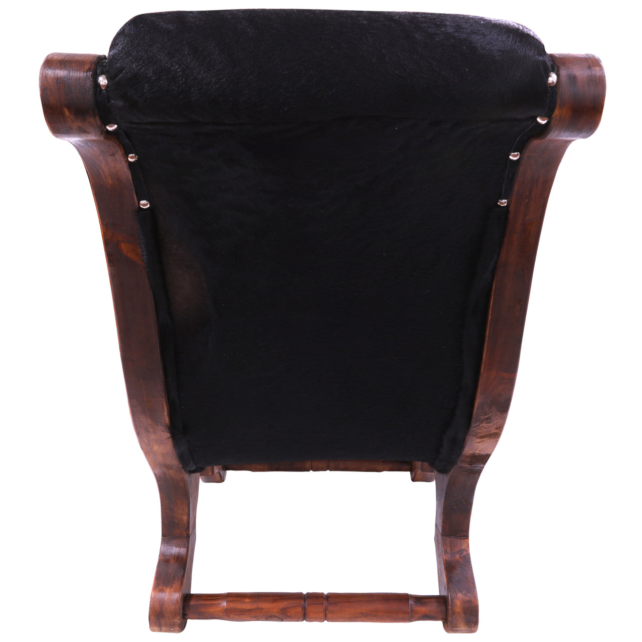 Hair-On Cowhide Handcrafted Reclaimed Wood Chair