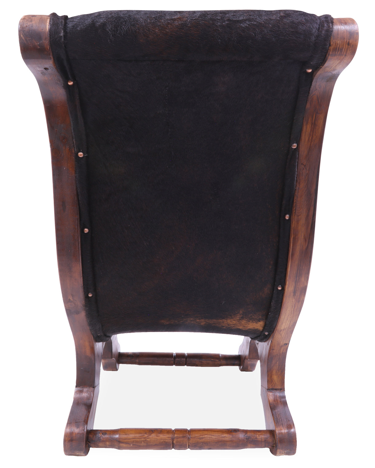 Hair-On Cowhide Handcrafted Reclaimed Wood Chair