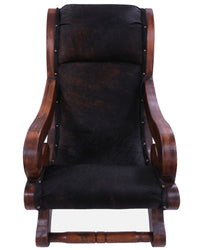 Thumbnail for Hair-On Cowhide Handcrafted Reclaimed Wood Chair