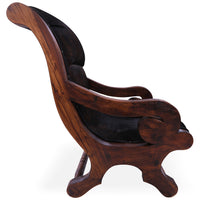 Thumbnail for Hair-On Cowhide Handcrafted Reclaimed Wood Chair