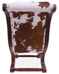 Thumbnail for Hair-On Cowhide Handcrafted Reclaimed Wood Chair