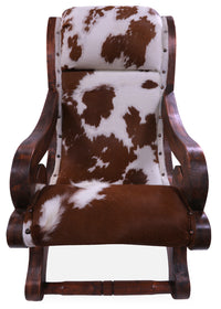 Thumbnail for Hair-On Cowhide Handcrafted Reclaimed Wood Chair