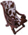 Hair-On Cowhide Handcrafted Reclaimed Wood Chair