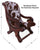 Hair-On Cowhide Handcrafted Reclaimed Wood Chair