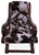 Hair-On Cowhide Handcrafted Reclaimed Wood Chair