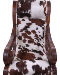 Thumbnail for Hair-On Cowhide Handcrafted Reclaimed Wood Chair