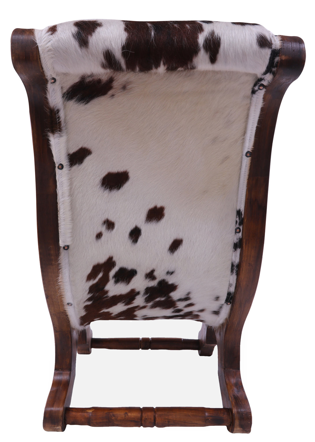 Hair-On Cowhide Handcrafted Reclaimed Wood Chair