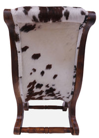 Thumbnail for Hair-On Cowhide Handcrafted Reclaimed Wood Chair