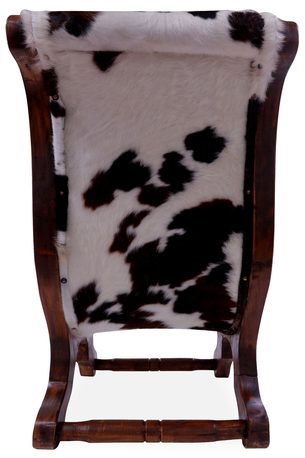 Hair-On Cowhide Handcrafted Reclaimed Wood Chair