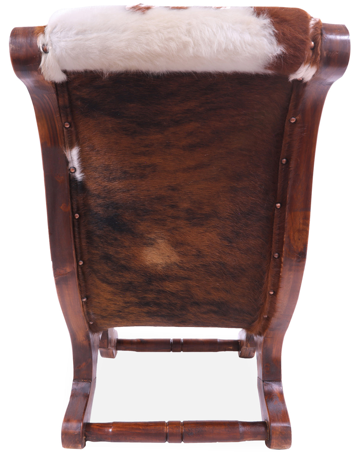 Hair-On Cowhide Handcrafted Reclaimed Wood Chair