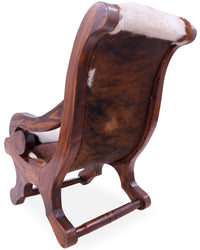 Thumbnail for Hair-On Cowhide Handcrafted Reclaimed Wood Chair