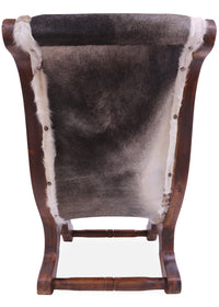 Thumbnail for Hair-On Cowhide Handcrafted Reclaimed Wood Chair