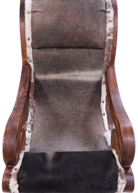 Thumbnail for Hair-On Cowhide Handcrafted Reclaimed Wood Chair