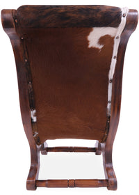 Thumbnail for Hair-On Cowhide Handcrafted Reclaimed Wood Chair