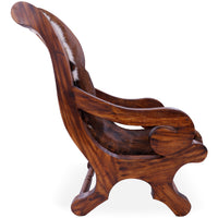 Thumbnail for Hair-On Cowhide Handcrafted Reclaimed Wood Chair