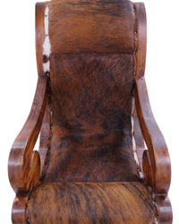 Thumbnail for Hair-On Cowhide Handcrafted Reclaimed Wood Chair