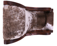 Thumbnail for Hair-On Cowhide Handcrafted Reclaimed Wood Chair