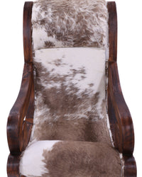 Thumbnail for Hair-On Cowhide Handcrafted Reclaimed Wood Chair