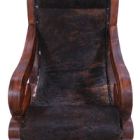 Thumbnail for Hair-On Cowhide Handcrafted Reclaimed Wood Chair