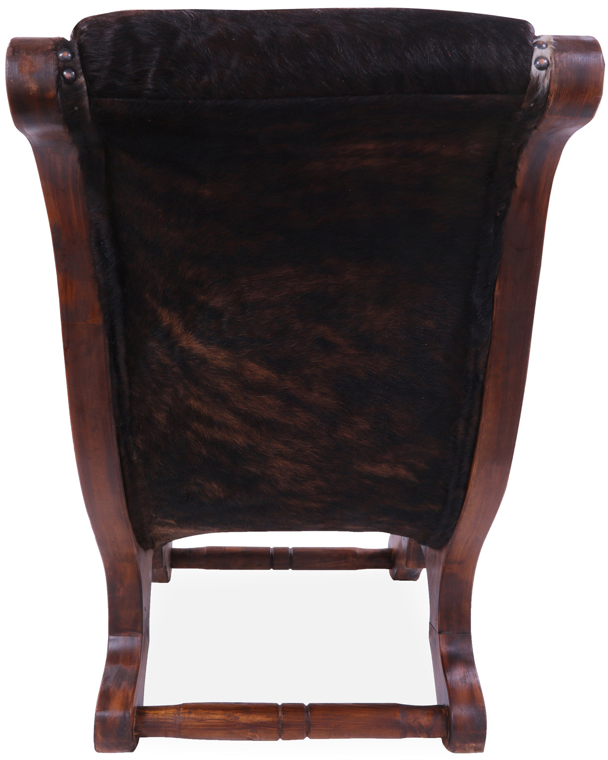 Hair-On Cowhide Handcrafted Reclaimed Wood Chair