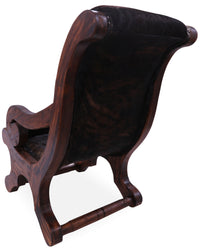 Thumbnail for Hair-On Cowhide Handcrafted Reclaimed Wood Chair