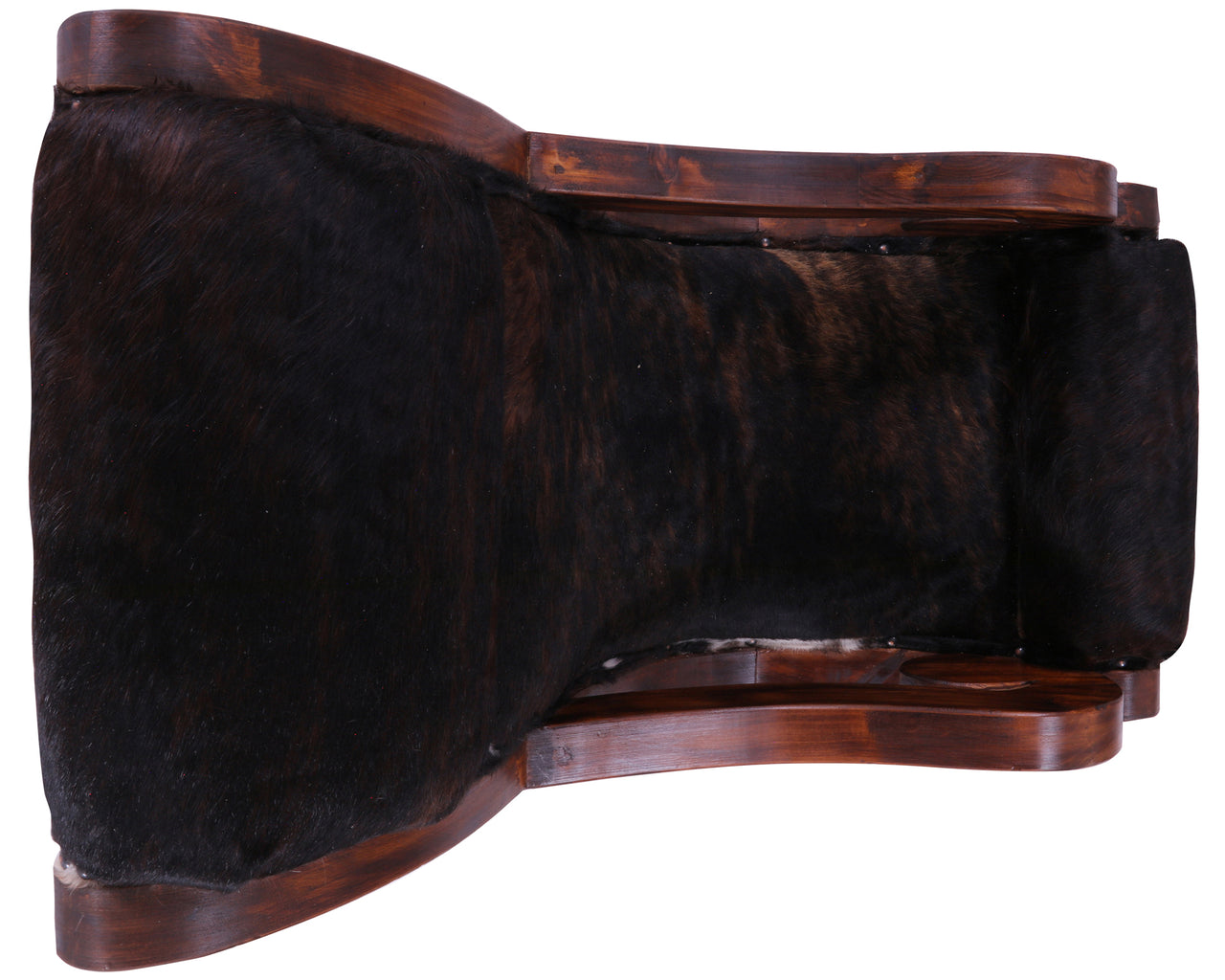 Hair-On Cowhide Handcrafted Reclaimed Wood Chair