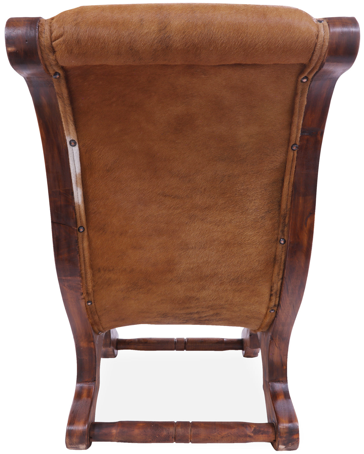 Hair-On Cowhide Handcrafted Reclaimed Wood Chair