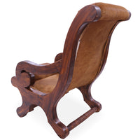 Thumbnail for Hair-On Cowhide Handcrafted Reclaimed Wood Chair