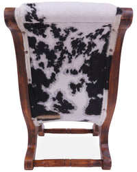 Thumbnail for Hair-On Cowhide Handcrafted Reclaimed Wood Chair