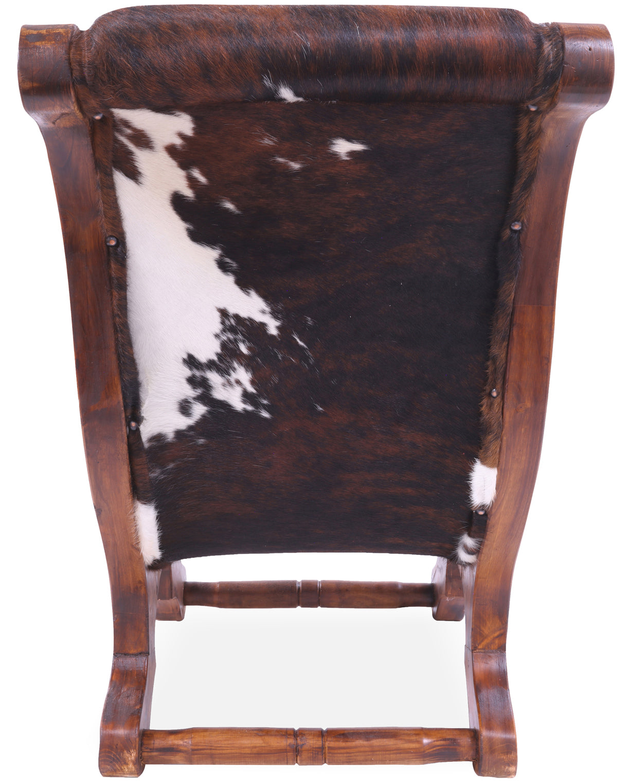 Hair-On Cowhide Handcrafted Reclaimed Wood Chair