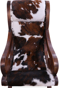 Thumbnail for Hair-On Cowhide Handcrafted Reclaimed Wood Chair