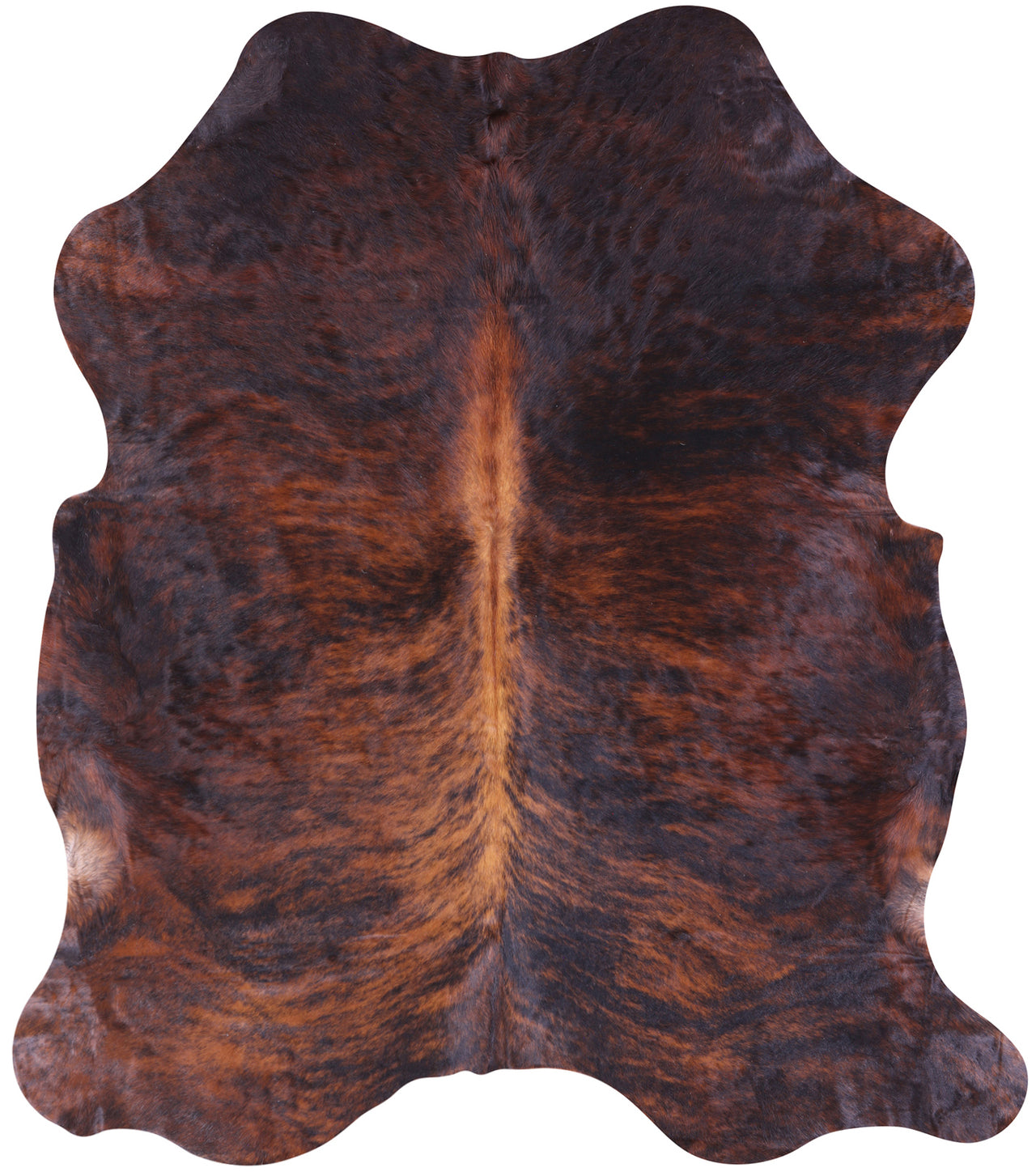 Brindle Natural Cowhide Rug - Large 6'10"H x 6'1"W