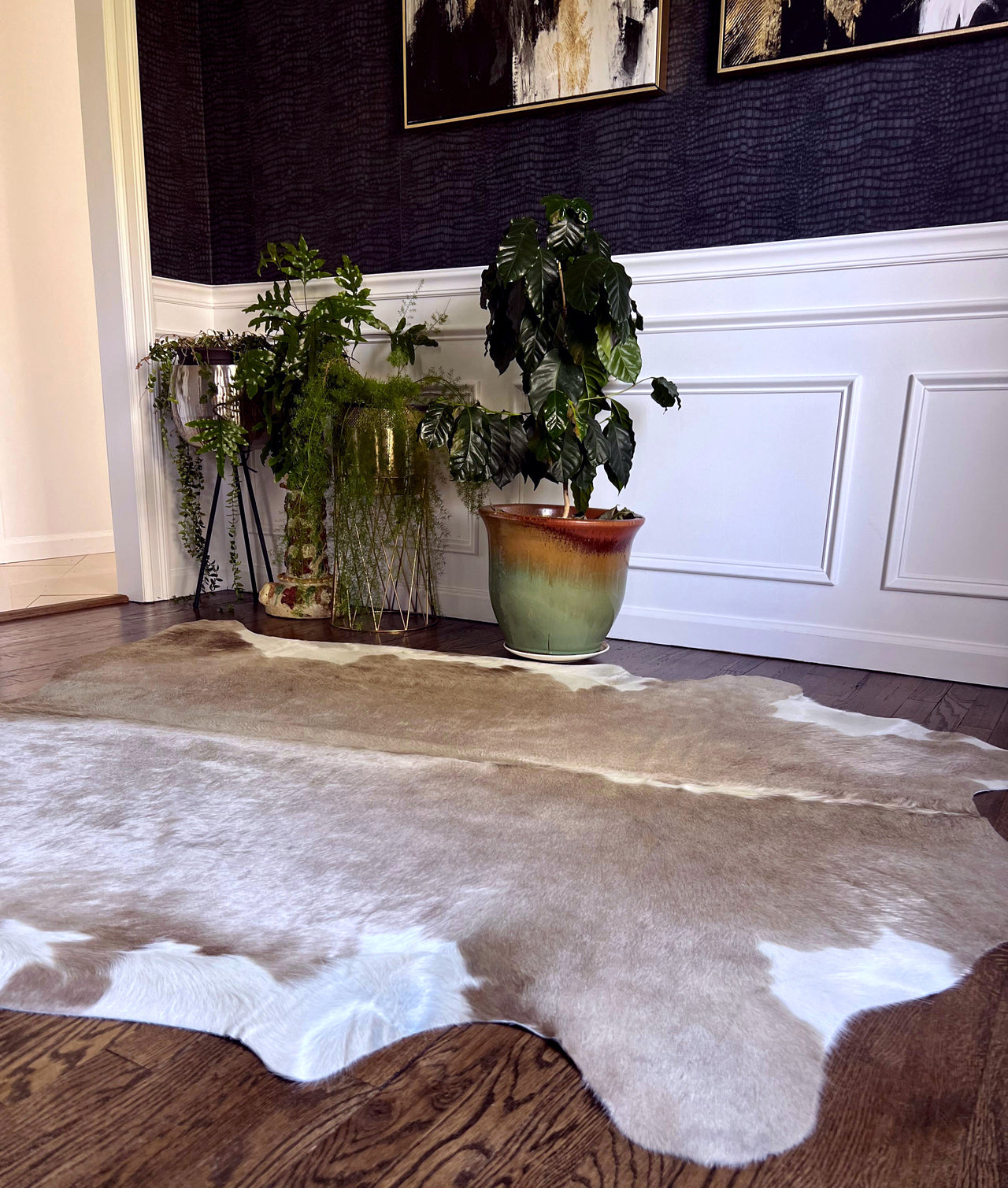 Champagne Natural Cowhide Rug