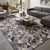 SUPER SALE Grey Square Patchwork Natural Cowhide Area Rug - 8' 0" x 8' 0"